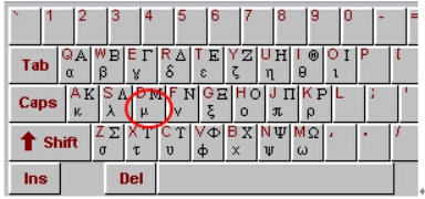 微米符号 在word中微米的符号怎么打出来