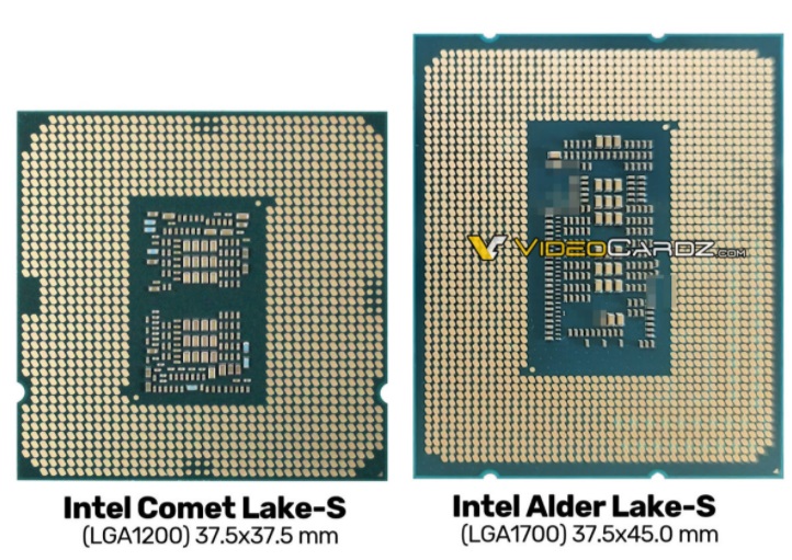 英特尔 12 代 “大小核”酷睿外观首曝：10nm 工艺，LGA 1700 接口