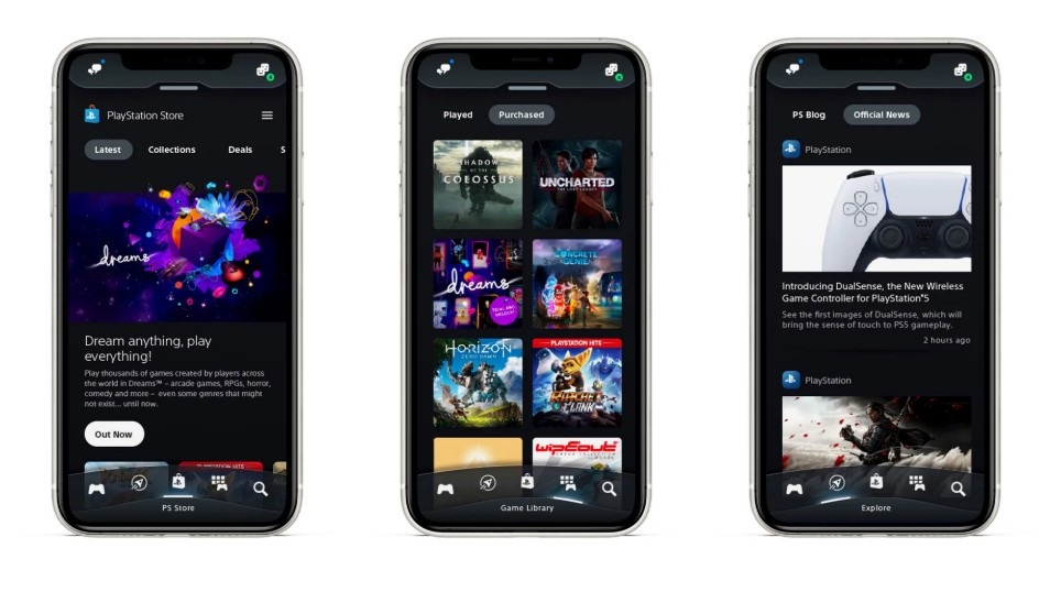 索尼 PlayStation 新版 App 发布:界面 UI 更新支持 PS5 远端遥控