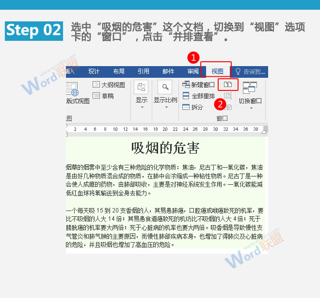 提高工作效率 文档并排查看：Word提高工作效率(11)