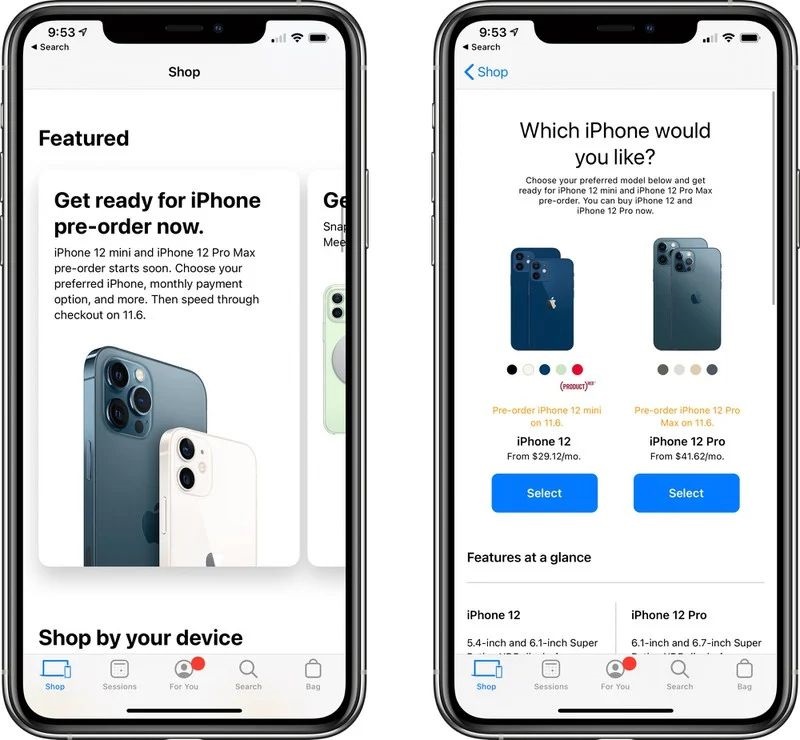 苹果为 iPhone 升级计划用户提供 iPhone 12 Mini 和 Pro Max 预批准