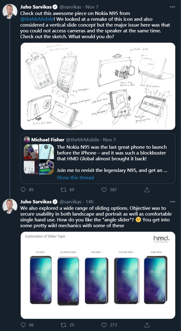 HMD CPO 放出新的滑盖机型设计，致敬诺基亚 N95