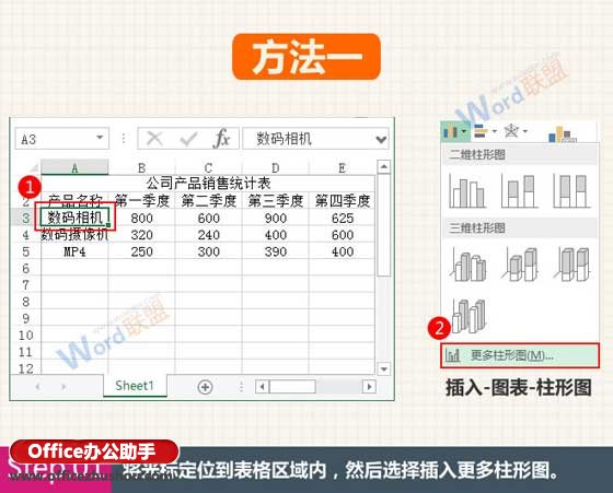 excel组合图表 在Excel中创建组合图表的两种方法