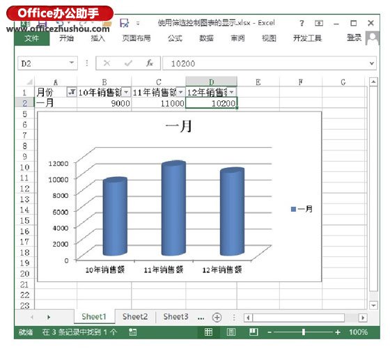 excel图表筛选器按钮 使用筛选功能来控制Excel图表的方法