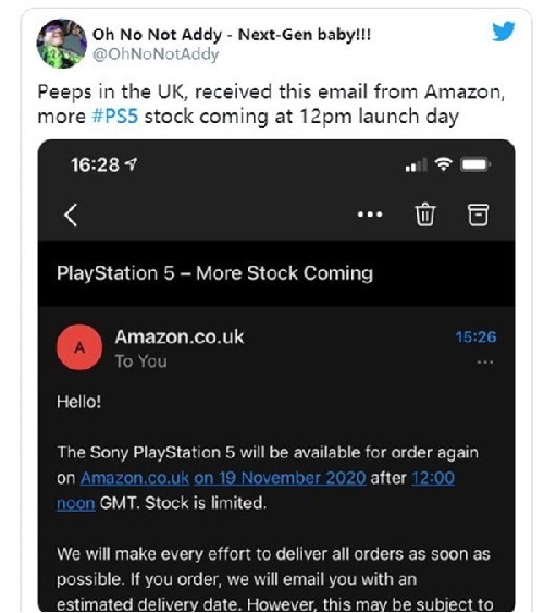 索尼 PS5 将于 11 月 19 日上线亚马逊，国行版还没消息