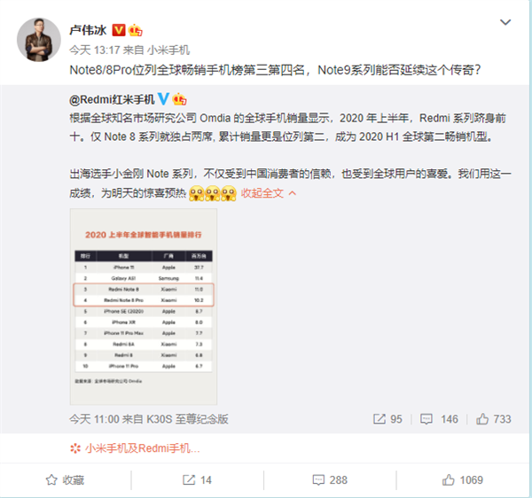 首款千元档一亿像素手机！Redmi Note 9系列明天官宣