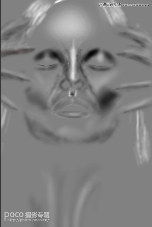 教你用ps如何加强脸部结构打造立体感人像