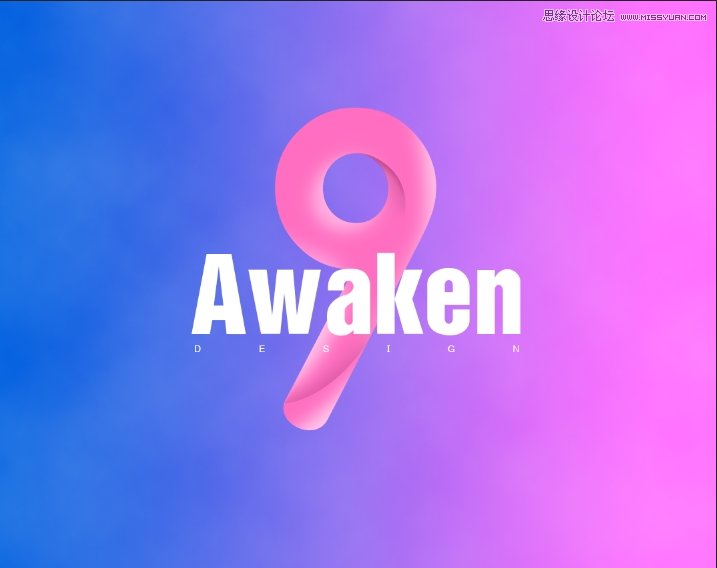 PS制作立体风格的粉色艺术字教程