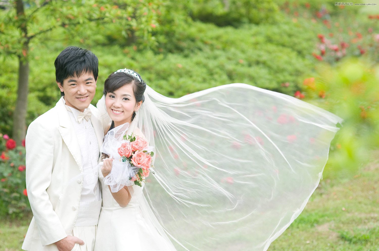 PS详解透明婚纱的抠图方法