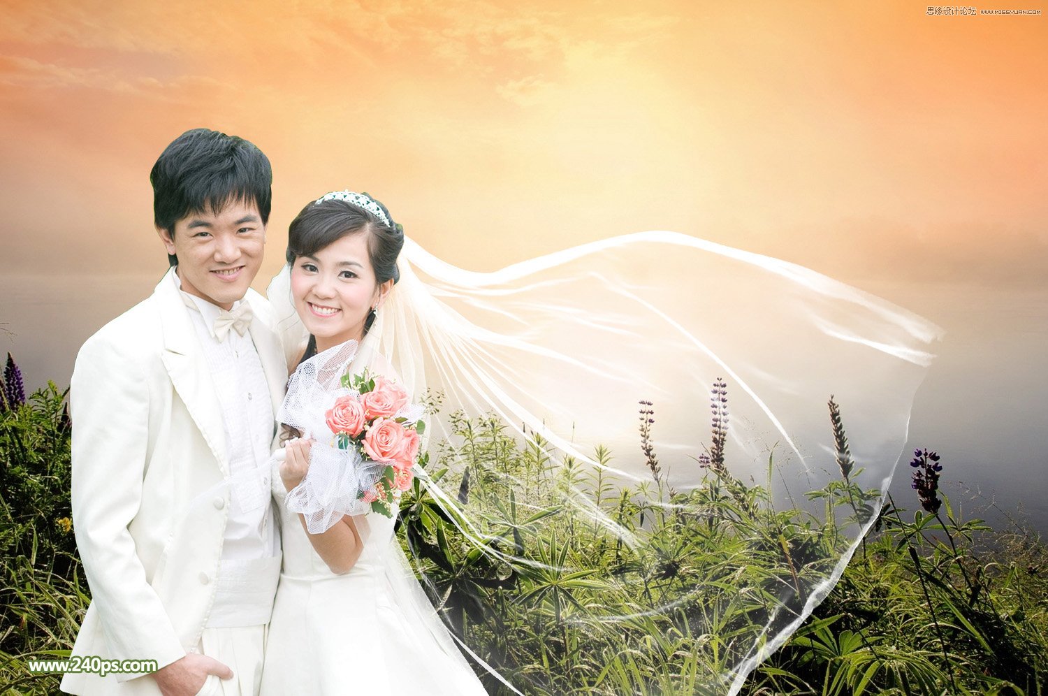 PS详解透明婚纱的抠图方法