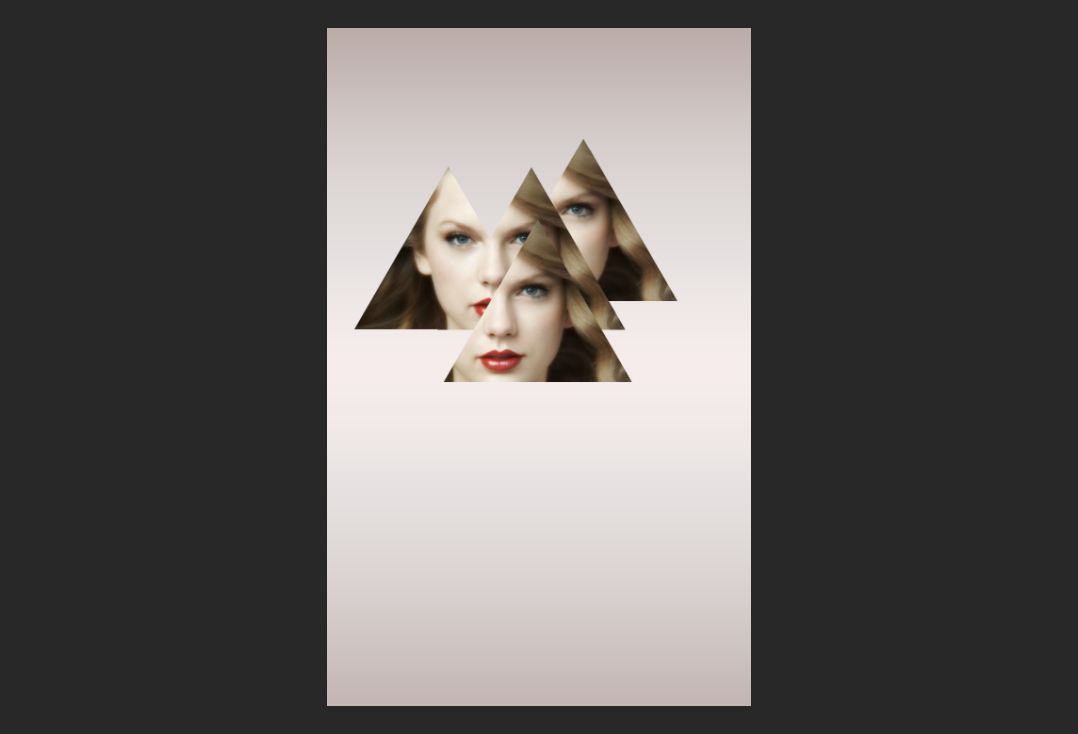 ps快速制作创意的几何人像海报教程