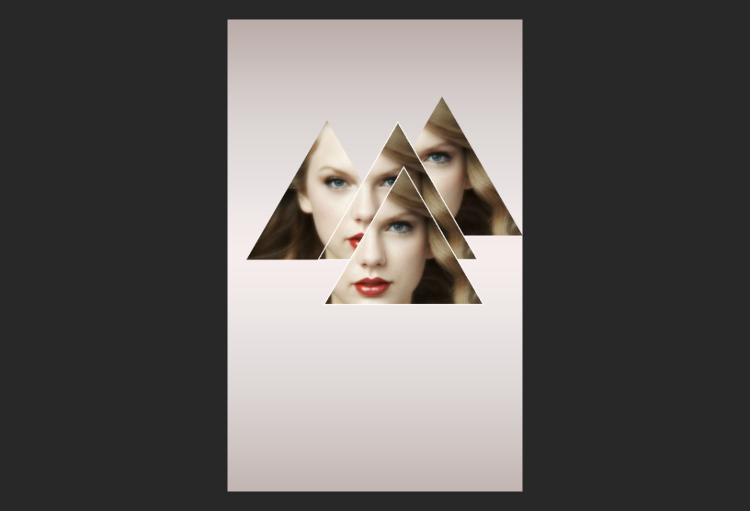 ps快速制作创意的几何人像海报教程