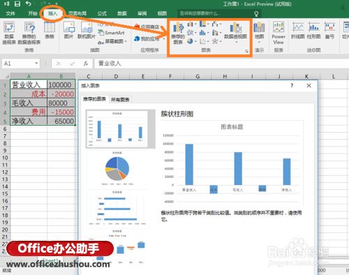 excel财务数据分析 使用Excel 2016新增瀑布型图表分析财务数据 excel财务数据分析 使用Excel 2016新增瀑布型图表分析财务数据