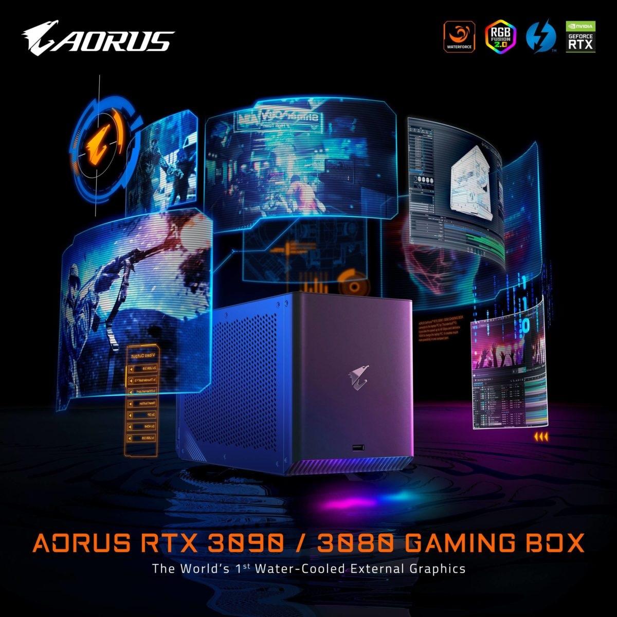 技嘉发布全球首款水冷显卡坞，内置 RTX 3080/3090