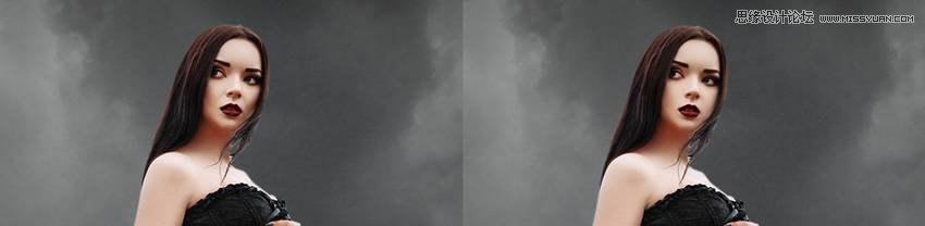 PS合成哥特风格的女巫场景图