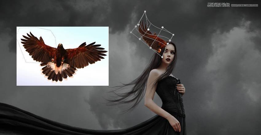 PS合成哥特风格的女巫场景图