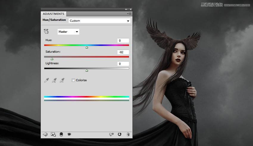 PS合成哥特风格的女巫场景图