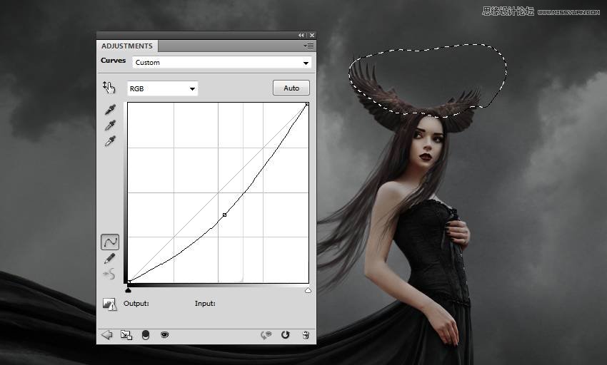 PS合成哥特风格的女巫场景图