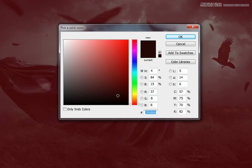 PS合成哥特风格的女巫场景图