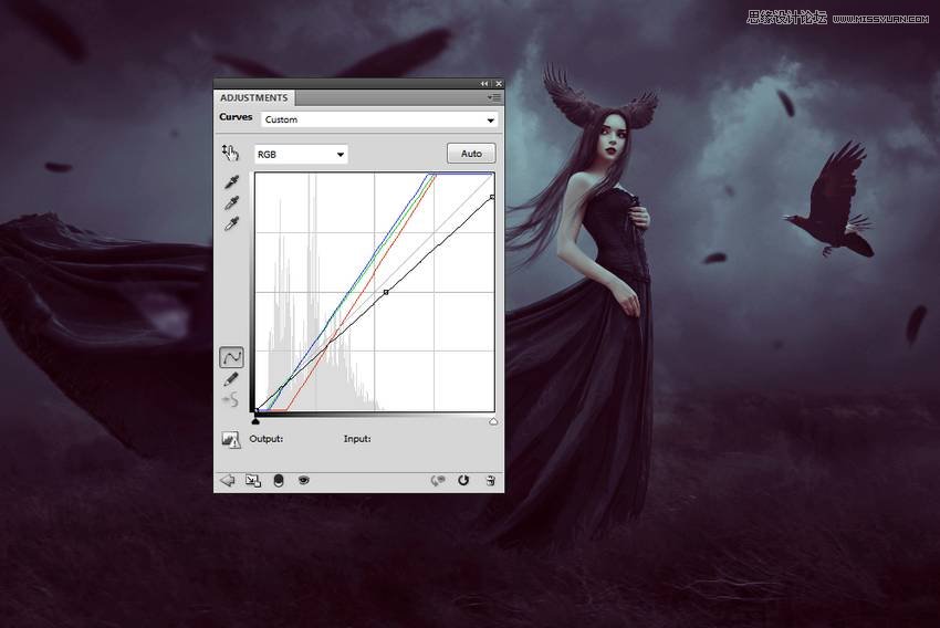 PS合成哥特风格的女巫场景图