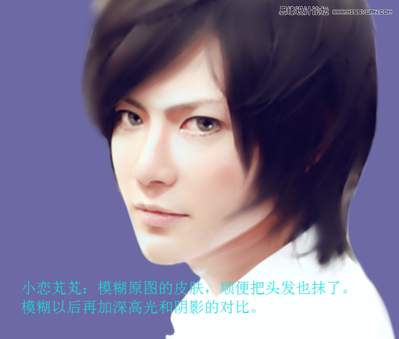 PS结合SAI给男生照片转手绘艺术效果