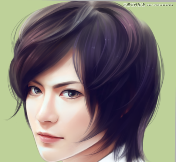 PS结合SAI给男生照片转手绘艺术效果