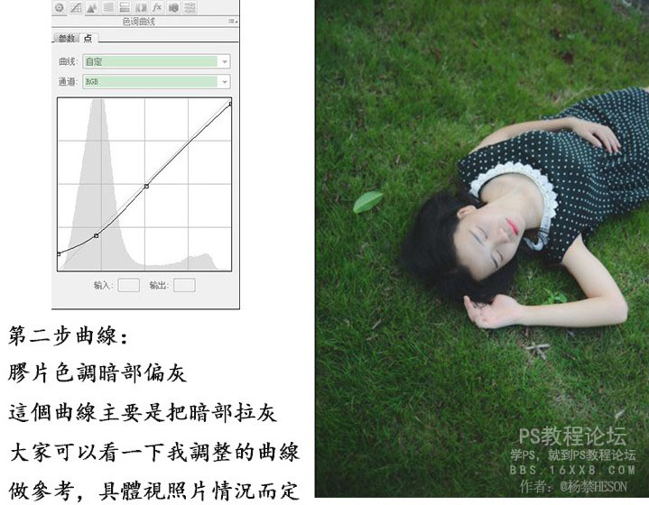 PS调出外景人像唯美的暗夜艺术效果