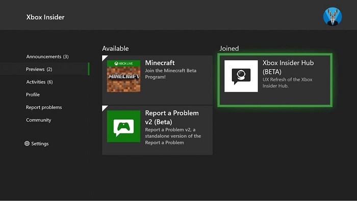 微软推出改版后的Xbox Insider中心