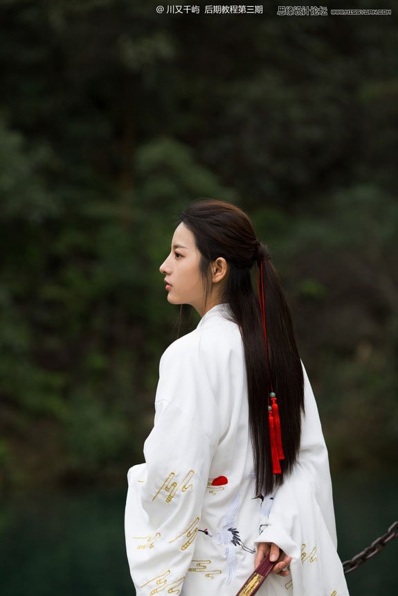 用ps把古装写真照片去除多余的元素