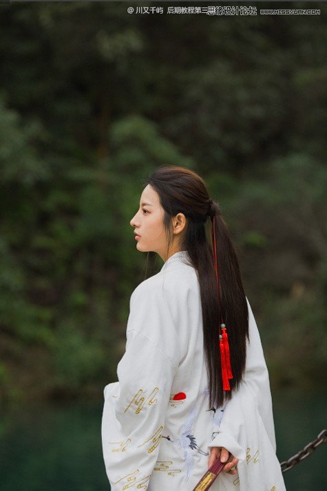 用ps把古装写真照片去除多余的元素