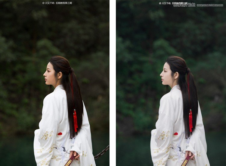 用ps把古装写真照片去除多余的元素