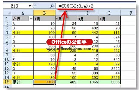 excel sum函数的使用方法 Sum函数的常用方法
