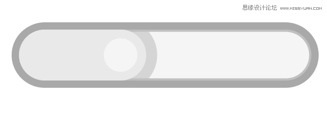 ps绘制立体风格的UI控件开关