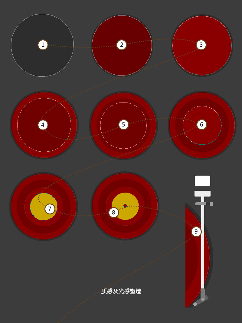 PS绘制逼真质感的唱片机效果