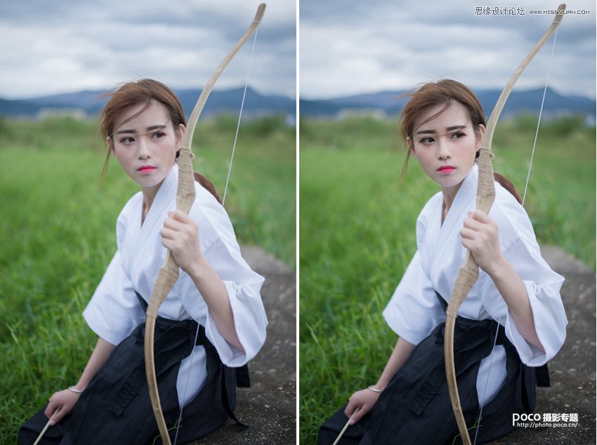 PS调出人像照片后期甜美通透肤色效果