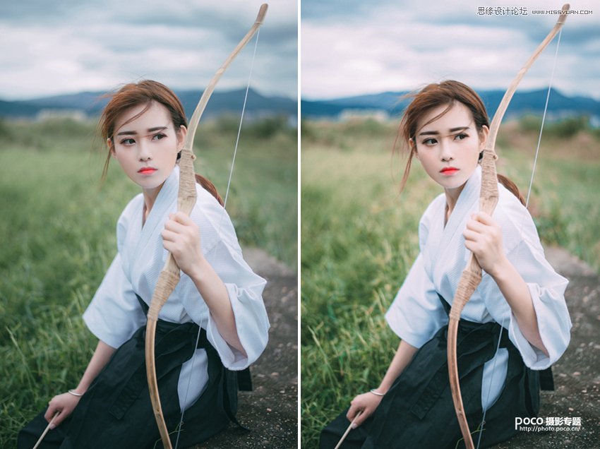 PS调出人像照片后期甜美通透肤色效果