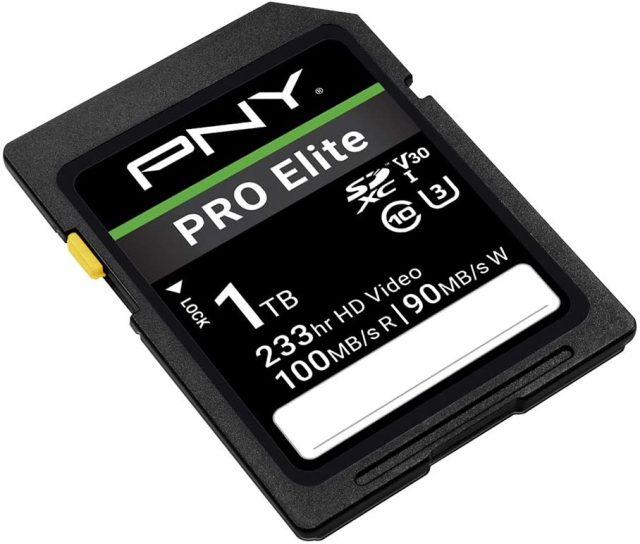 PNY推出1TB容量的PRO Elite系列SDXC存储卡 售209.99美元