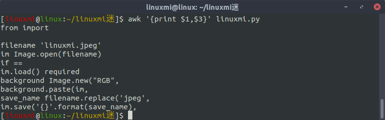 Linux常用命令 awk 入门基础教程