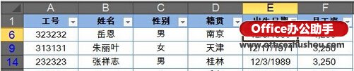 excel2013筛选 Excel2013中的筛选的使用方法