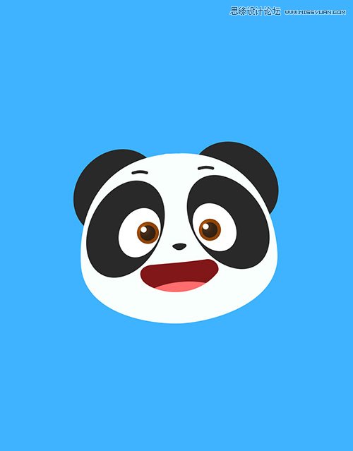 用PS绘制萌萌可爱的3D卡通熊猫