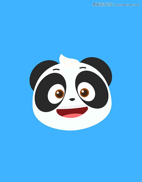 用PS绘制萌萌可爱的3D卡通熊猫