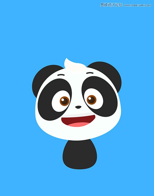 用PS绘制萌萌可爱的3D卡通熊猫