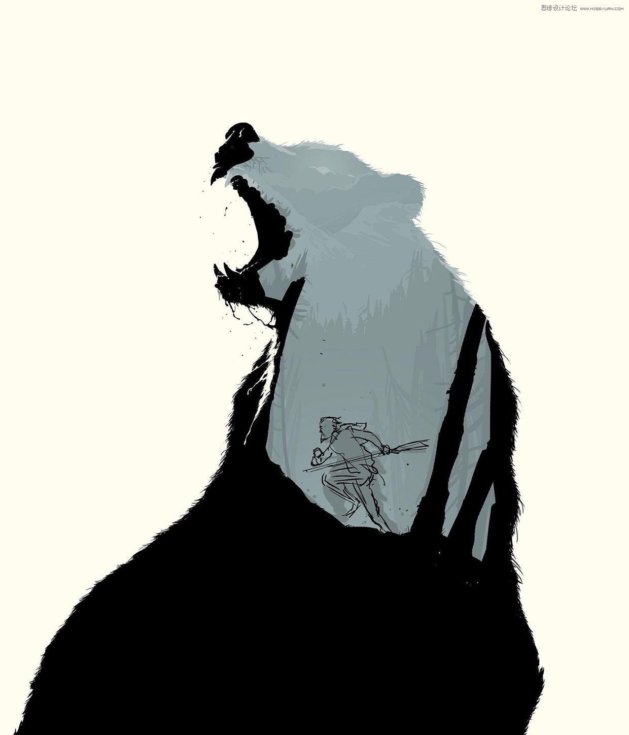 PS设计二次曝光特效的电影海报教程