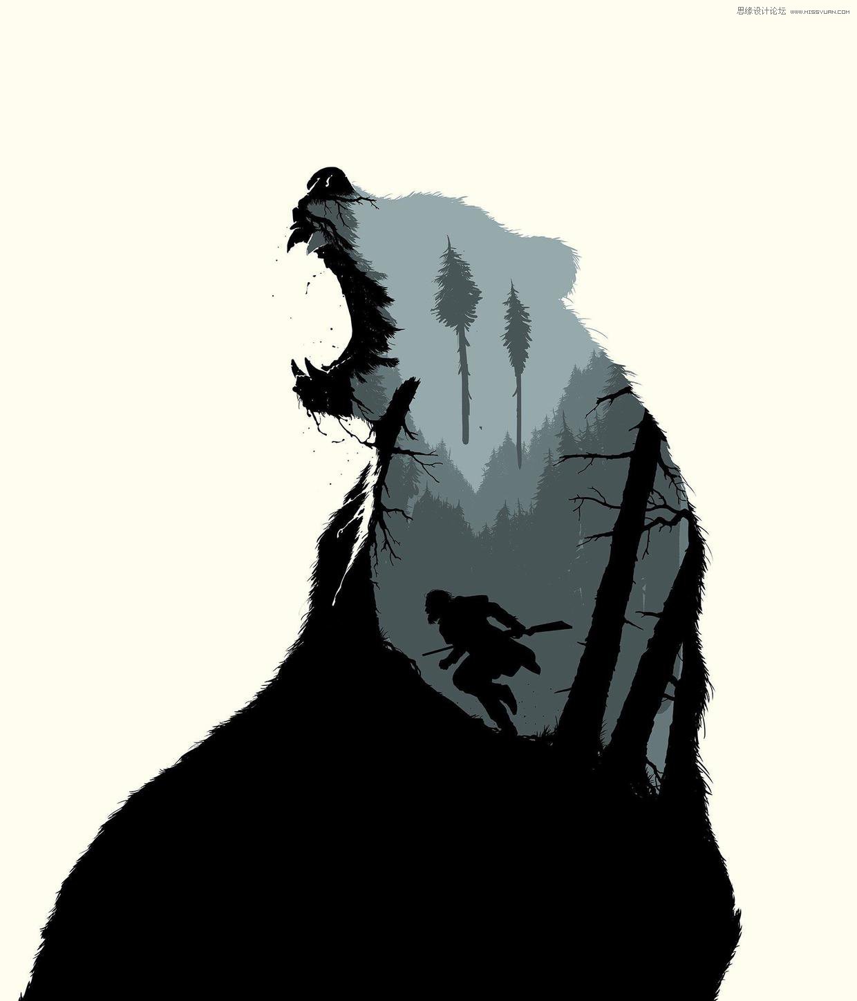 PS设计二次曝光特效的电影海报教程