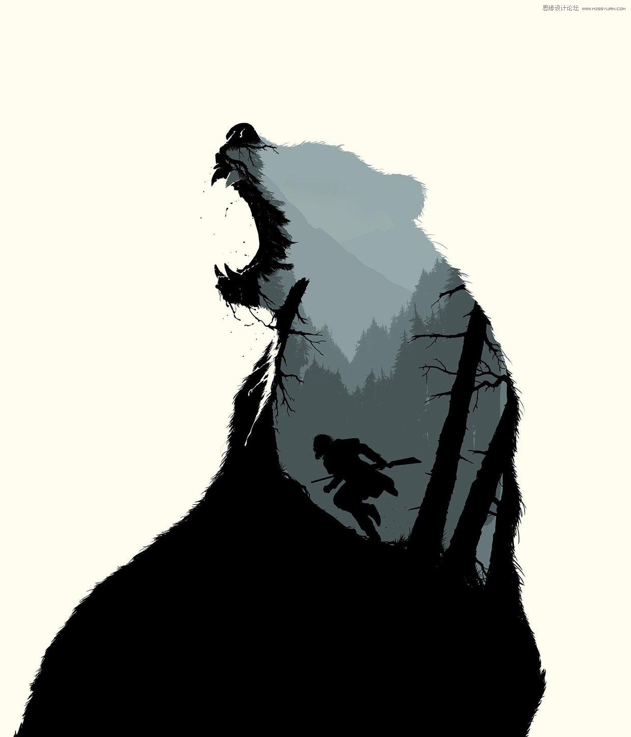 PS设计二次曝光特效的电影海报教程