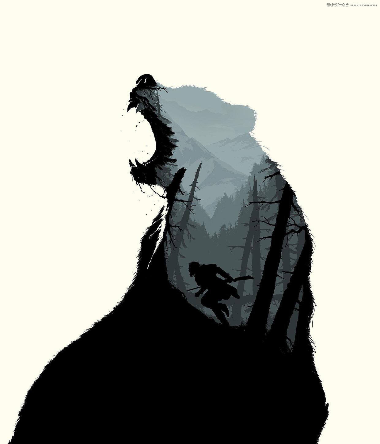 PS设计二次曝光特效的电影海报教程