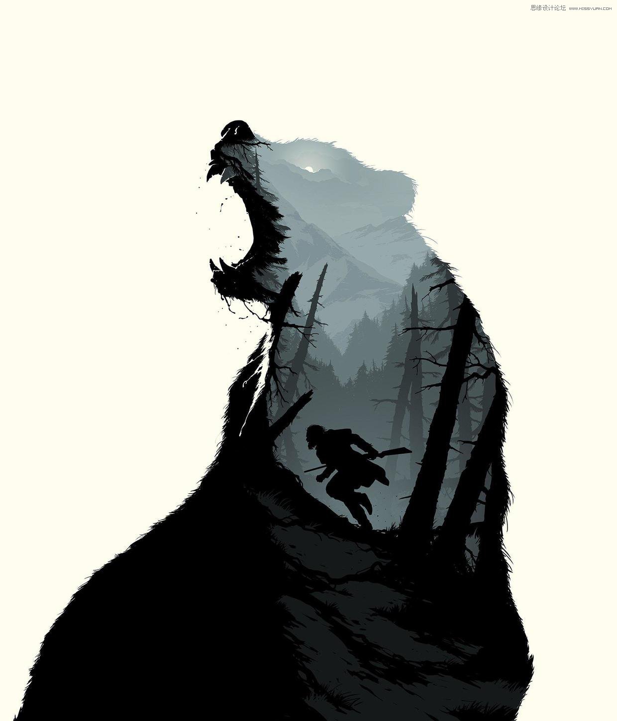 PS设计二次曝光特效的电影海报教程