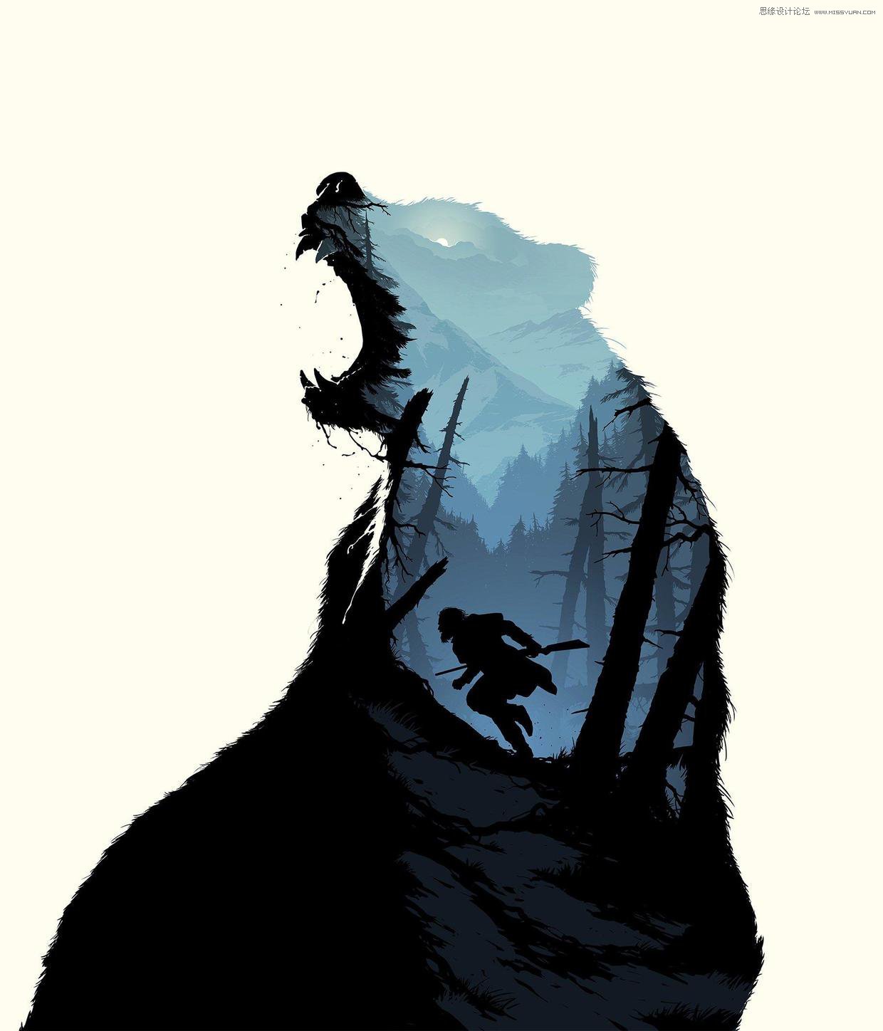 PS设计二次曝光特效的电影海报教程