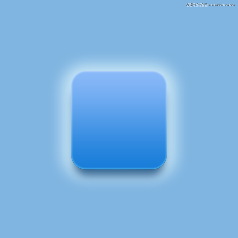 用PS合成蓝色立体风格的APP图标