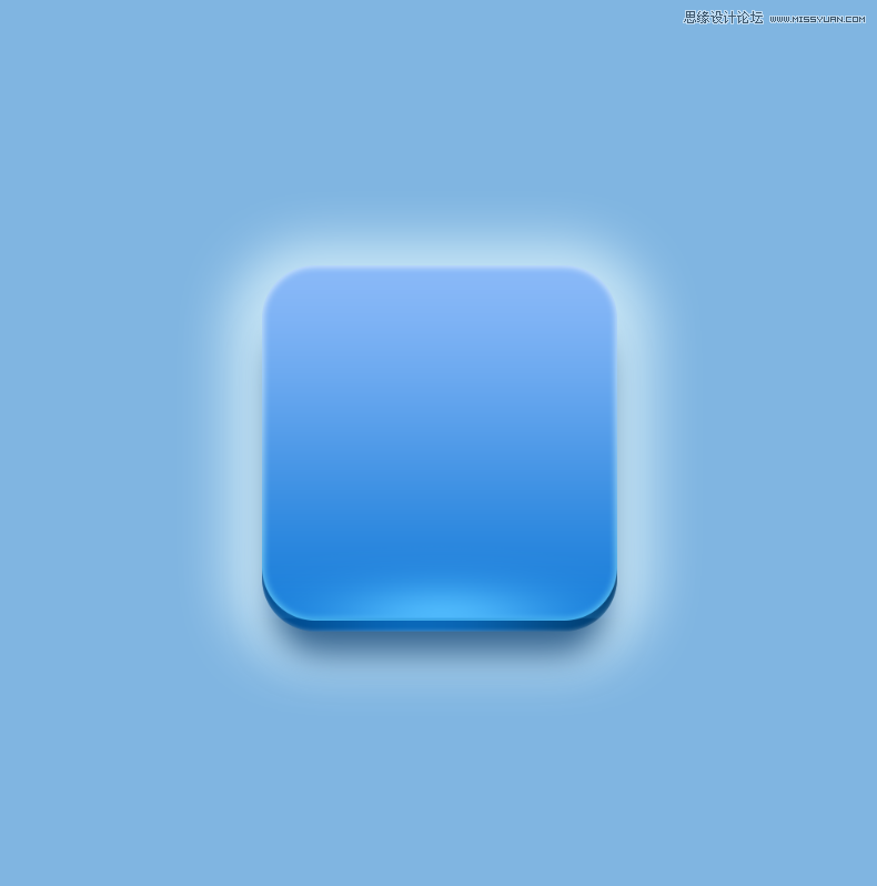 用PS合成蓝色立体风格的APP图标